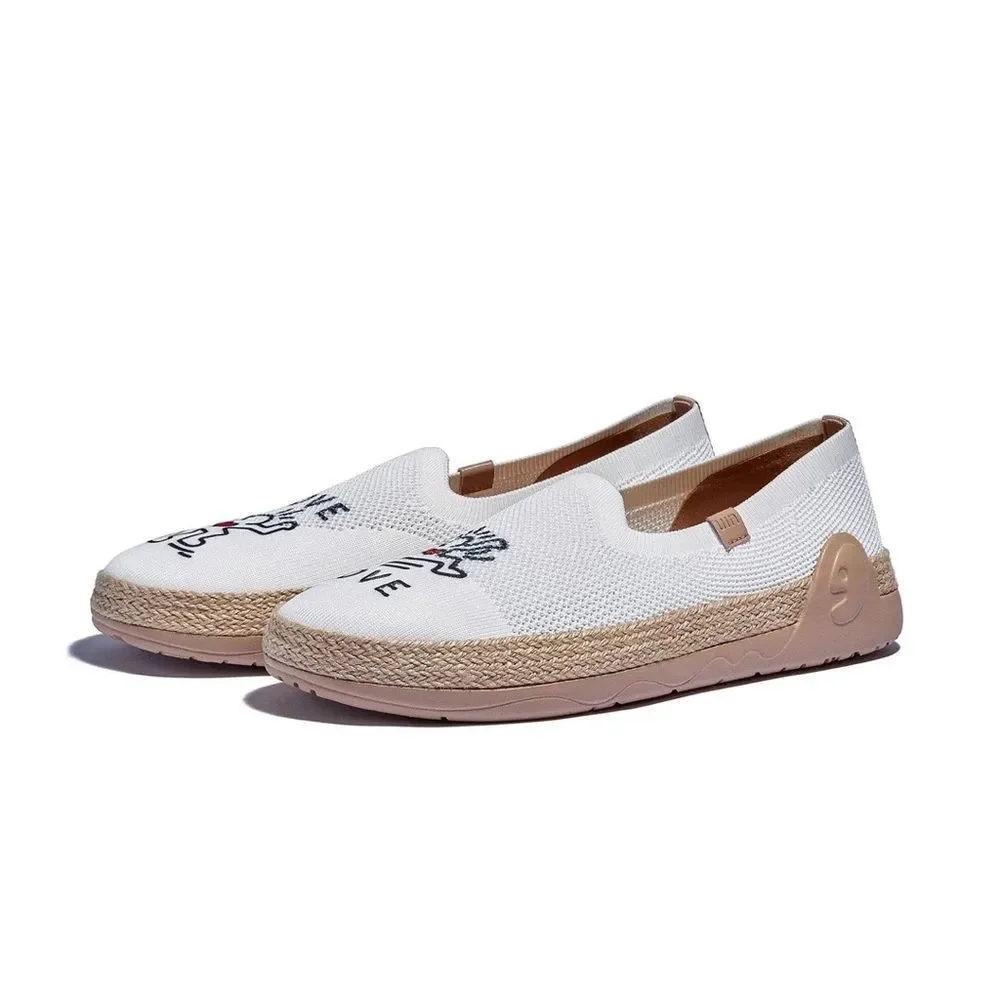 UIN Women's Espadrilles Knitted Casual Shoes Marbella II (True Love 3)